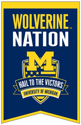 Winning Streak NCAA Michigan Fan Nations Banner