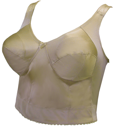 Longline Control Panel Soft Cup Bras - Closeout. Free shipping on quantities of five or more.  Some exclusions apply.