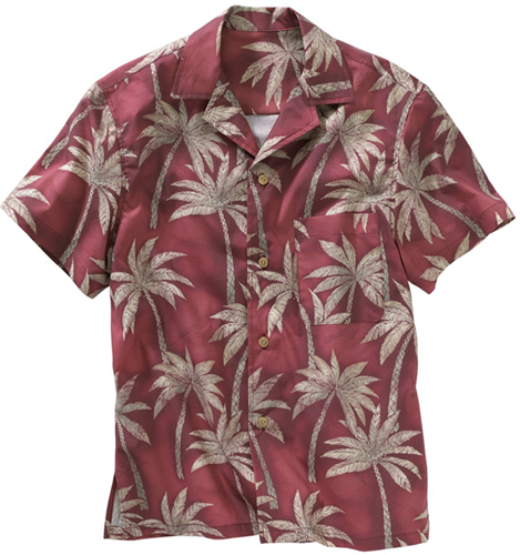 Edwards Unisex Tropical Palm Camp Shirt