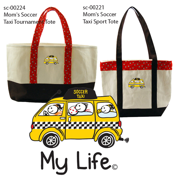 Mom's Soccer Taxi Tournament & Sport Tote Bags Soccer Equipment and Gear