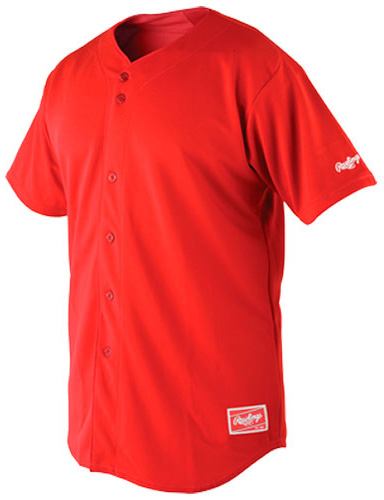 Rawlings Premium Full Button Baseball Jersey RJ140. Decorated in seven days or less.