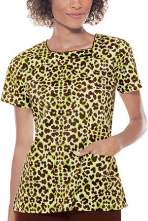 Baby Phat Asymmetrical Neck Think Panther Scrubs. Embroidery is available on this item.