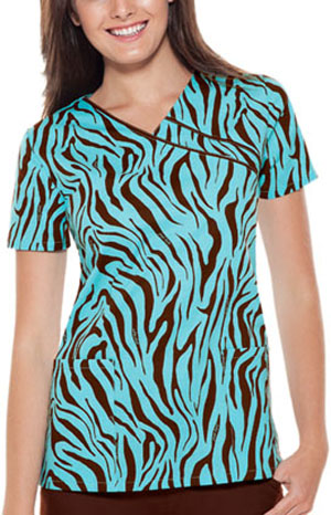Baby Phat Wild Calling V-Neck Scrub Top. Embroidery is available on this item.