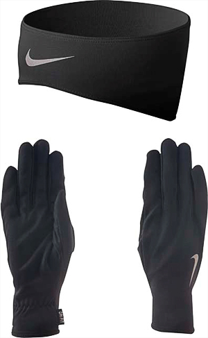 NIKE Dri-Fit Women's Running Headband/Glove Set