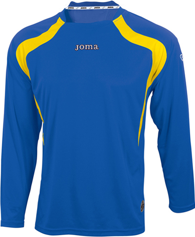 Joma Champion Long Sleeve Soccer Jersey. Printing is available for this item.