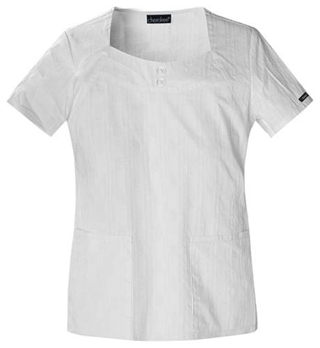 Cherokee Runway Womens Square Neck Scrub Top. Embroidery is available on this item.