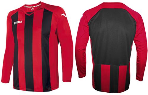 Joma PISA 12 Long Sleeve Soccer Jersey. Printing is available for this item.