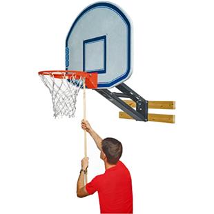 Bison 6-in-1 Adjustable Easy-Up Youth Basketball Goal - Gopher Sport