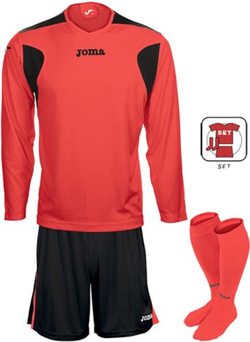 Joma LIGA Fluor LS Soccer Jersey Shorts Socks SET. Printing is available for this item.