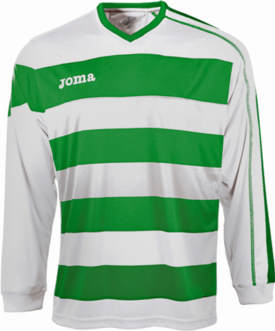 Joma Europa Long Sleeve V-Neck Soccer Jersey. Printing is available for this item.