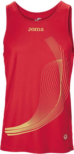 Joma Elite II Sleeveless Running Tank Top. Printing is available for this item.