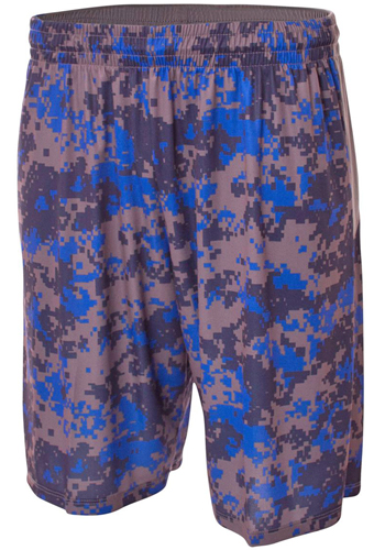 A4 Adult/Youth Printed Camo Performance Shorts