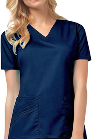 Cherokee Luxe Womens V-Neck Scrub Top. Embroidery is available on this item.