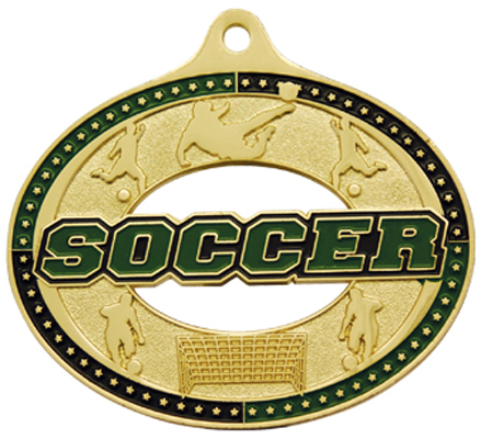 Hasty Awards Classic Soccer Medals M-740S. Personalization is available on this item.