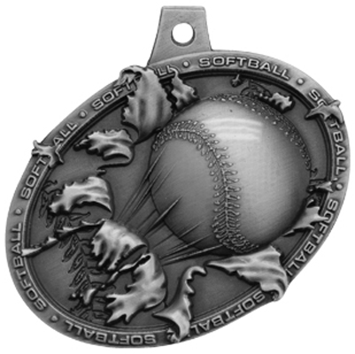 Hasty Awards Bust Out 3D Softball Medal M-755O