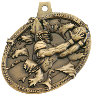 Hasty Awards Bust Out 3D Football Medal M-755F. Personalization is available on this item.