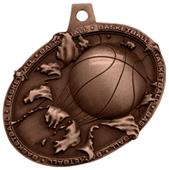 Hasty Awards Bust Out 3D Basketball Medal M-755B Hasty Awards Bust Out 3D Basketball Medal M-755B