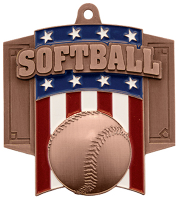 Hasty Awards Patriot Softball Medal M-776O. Personalization is available on this item.