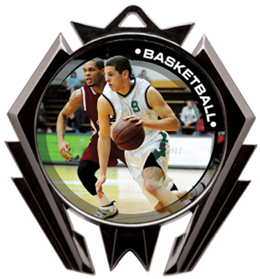 Hasty Stealth Basketball P.R. Male Medal M-5200B. Personalization is available on this item.