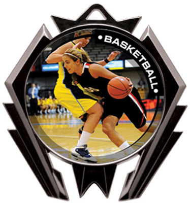 Hasty Stealth Basketball P.R. Female Medal M-5200B. Personalization is available on this item.