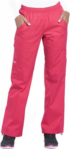 Cherokee Womens Mid Rise Pull-On Cargo Scrub Pant. Embroidery is available on this item.
