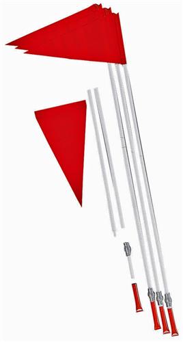 Champion Plastic Poles Soccer Corner Flag Set