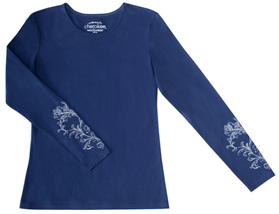 Cherokee Workwear Underscrub Long Sleeve Tee. Embroidery is available on this item.