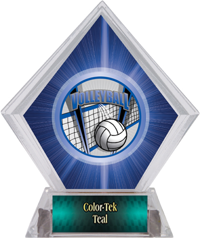 ProSport Volleyball Blue Diamond Ice Trophy. Personalization is available on this item.