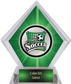 Xtreme Soccer Green Diamond Ice Trophy