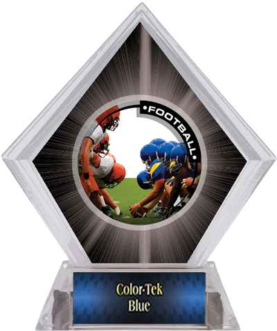 PR1 Football Black Diamond Ice Trophy. Personalization is available on this item.