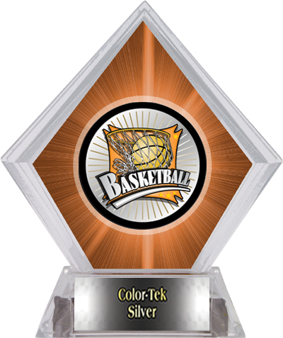 Xtreme Basketball Orange Diamond Ice Trophy. Personalization is available on this item.