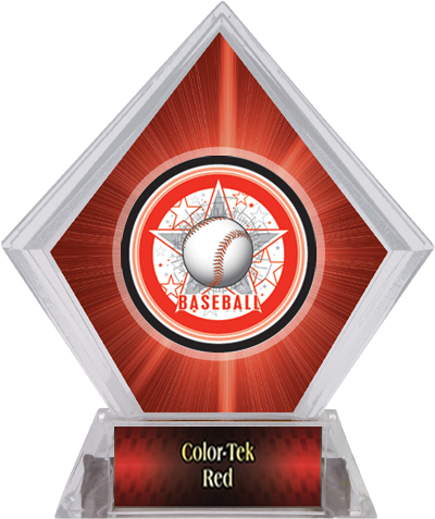 All-Star Baseball Red Diamond Ice Trophy. Engraving is available on this item.