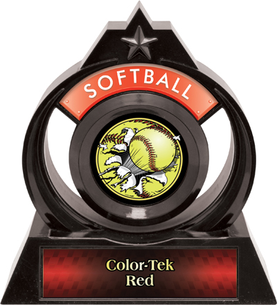Hasty Awards Eclipse 6" Bust-Out Softball Trophy. Personalization is available on this item.