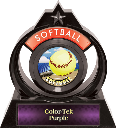 Hasty Awards Eclipse 6" HD Softball Trophy. Personalization is available on this item.