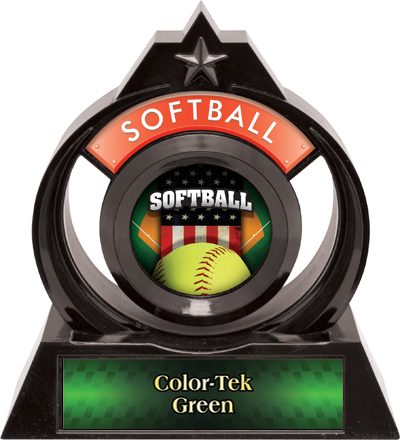Hasty Awards Eclipse 6" Patriot Softball Trophy. Personalization is available on this item.