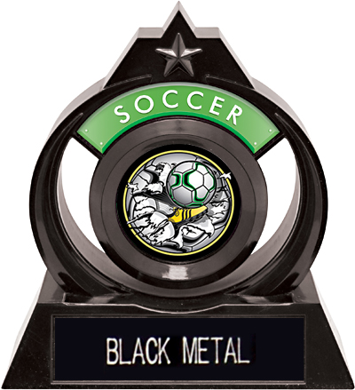 Hasty Awards Eclipse 6" Bust-Out Soccer Trophy. Engraving is available on this item.