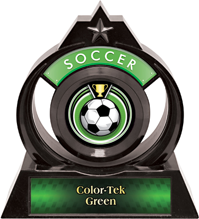 Hasty Awards Eclipse 6" Eclipse Soccer Trophy. Personalization is available on this item.