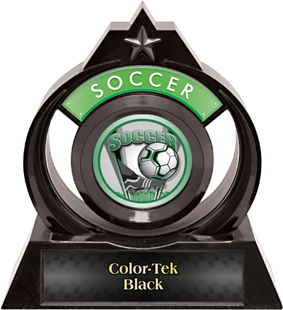 Hasty Awards Eclipse 6" ProSport Soccer Trophy. Personalization is available on this item.