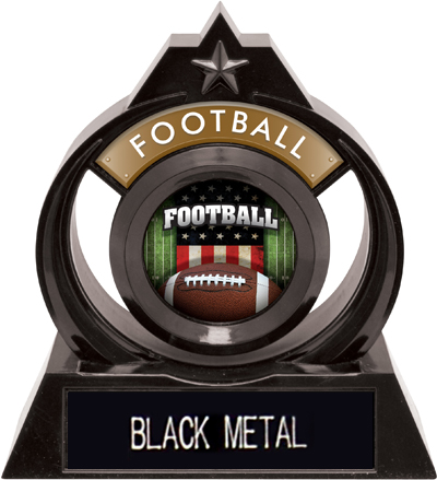 Hasty Awards Eclipse 6" Patriot Football Trophy. Engraving is available on this item.