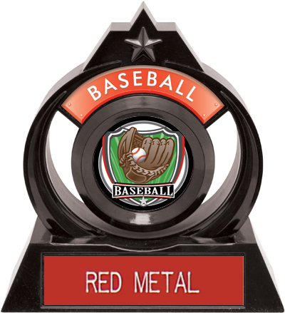 Hasty Awards Eclipse 6" Shield Baseball Trophy. Engraving is available on this item.
