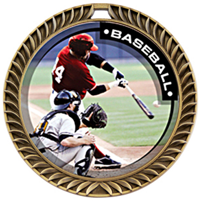 Hasty Crest Medal Baseball P.R.1 Insert. Personalization is available on this item.