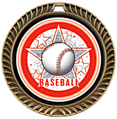 Hasty Awards Crest Baseball Medal All-Star M-8650C. Engraving is available on this item.