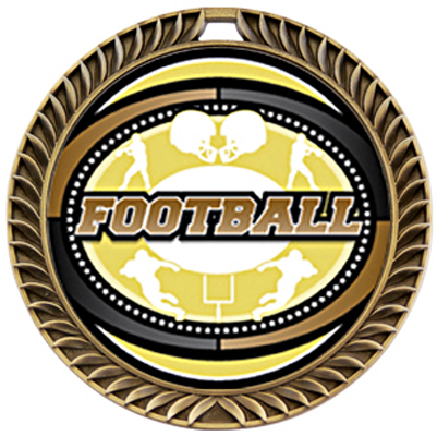 Hasty Crest Medal Football Classic Insert M-8650F. Personalization is available on this item.