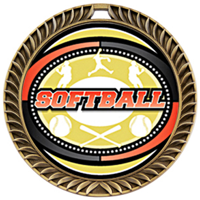 Hasty Crest Medal Softball Classic Insert. Personalization is available on this item.