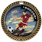 Hasty Crest Medal Soccer P.R. Female Insert