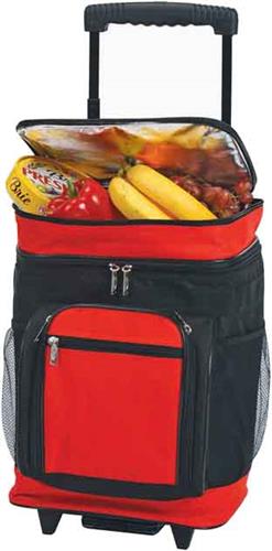 Picnic Plus Black/Red Partytime Rolling Cooler. Free shipping.  Some exclusions apply.