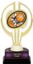 Gold Hurricane 7" Bust-Out Basketball Trophy