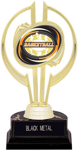 Gold Hurricane 7" Classic Basketball Trophy. Engraving is available on this item.