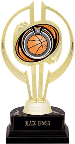 Gold Hurricane 7" Eclipse Basketball Trophy. Engraving is available on this item.