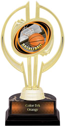 Gold Hurricane 7" HD Basketball Trophy. Personalization is available on this item.